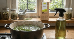 Agua de romero para el cabello