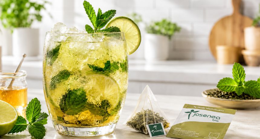 Mocktails con infusiones - Té Verde Hierbabuena