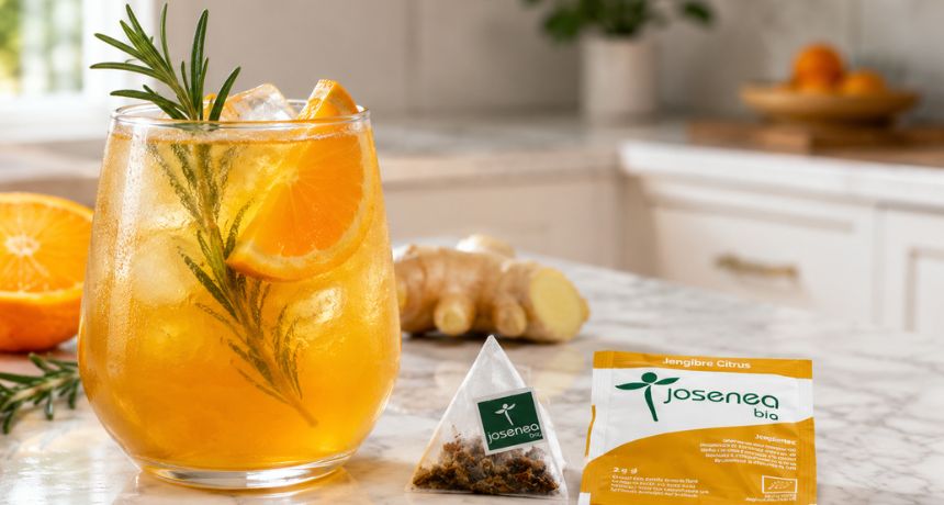Mocktails con infusiones - Jengibre Citrus
