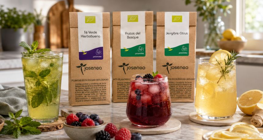 El arte del “Mocktail” ecológico: 3 cócteles sin alcohol con infusiones para refrescar tu verano